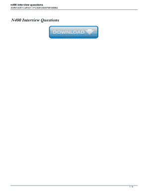 N400 Interview Questions. N400 Interview Questions