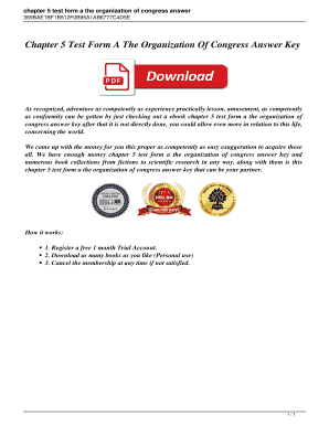 chapter 5 test form a the organization of congress