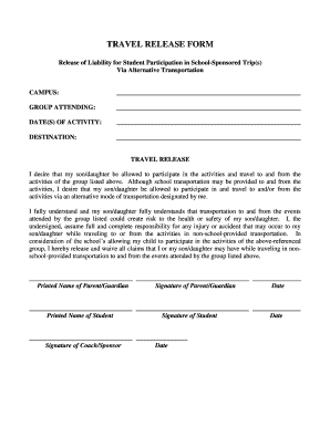 cetusa travel release form