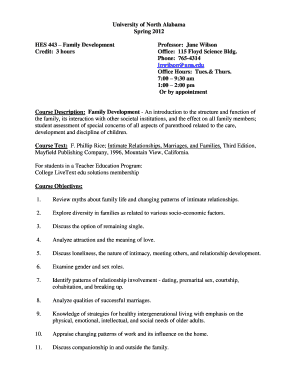 HES 443 Family Development