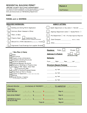 commercial building permit jerome county building department