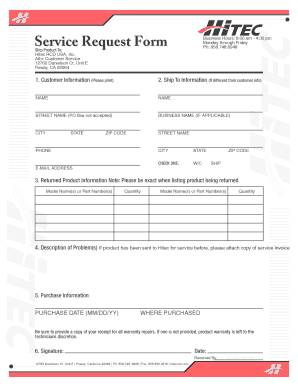 Business Hours: 8:00 am - 4:30 pm