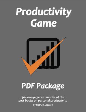 the productivity game pdf package