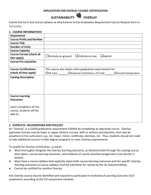 GENERAL STUDIES COURSE PROPOSAL COVER FORM Course information ...