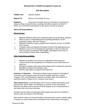 Job Description - foothillscap.org