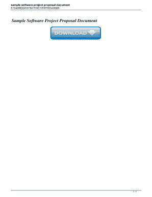 sample software project proposal document