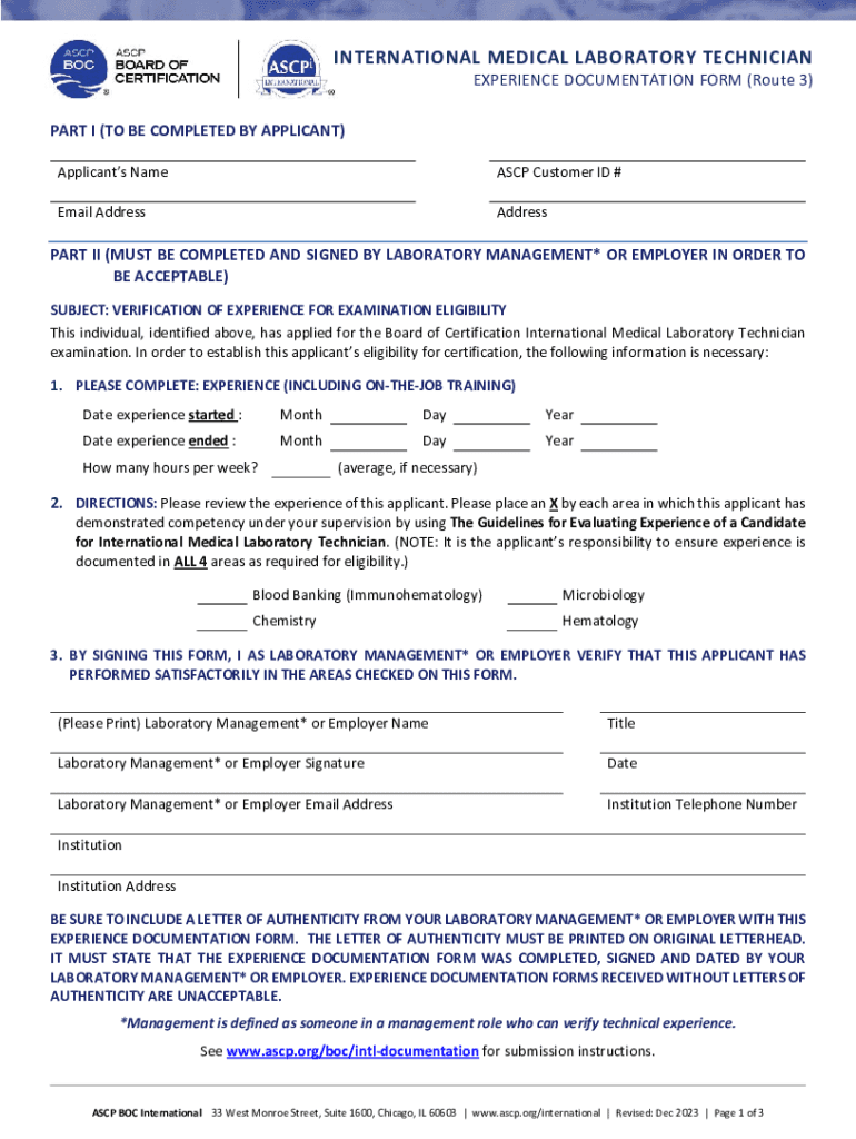 lab technician experience certificate Preview on Page 1