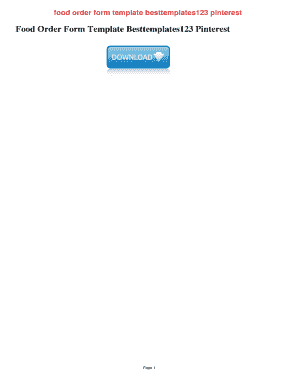 Food Order Form Template Besttemplates123 Pinterest. Food Order Form Template Besttemplates123 PinterestPDF, ePub, Mobi