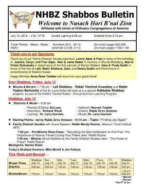 Fillable Online Welcome to Nusach Hari Bnai Zion - nhbz.org Fax Email ...