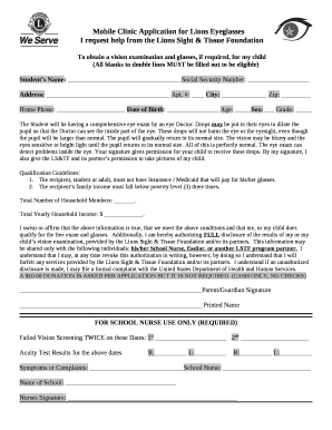 I request help from the Lions Sight & Tissue Foundation