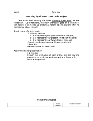 Totem pole project pdf
