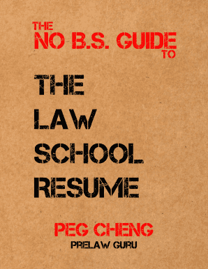 The No B.S. Guide to the Law School Resume - prelaw-guru.com