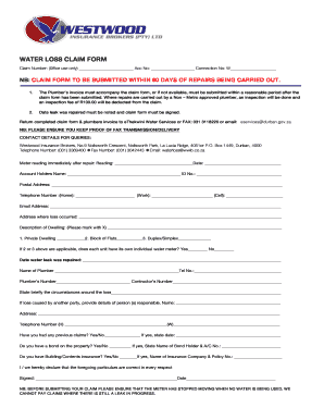 WATER LOSS CLAIM FORM MASTER.docx