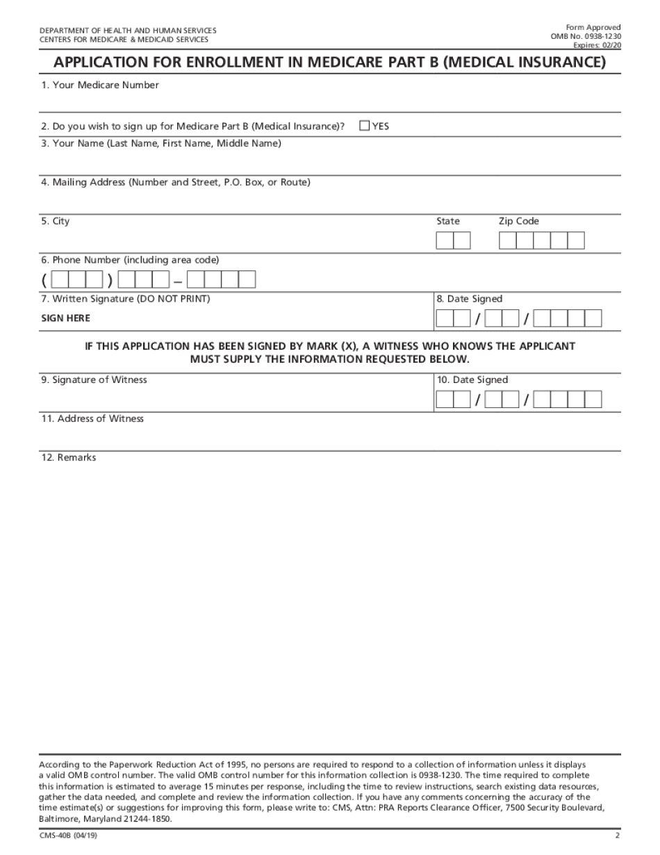 Request For Cms-L564 Form