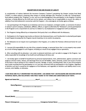 Fillable Online In consideration of Jackson National Life Insurance ...