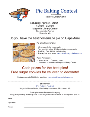 PIe Baking Contest Flyer v2 - Magnolia Library