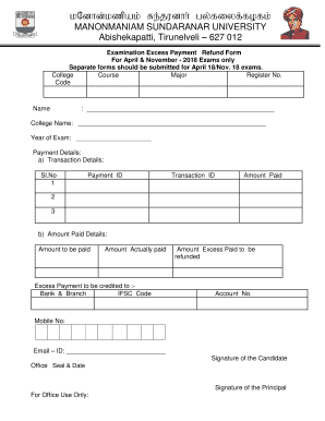 Download Form - Manonmaniam Sundaranar University