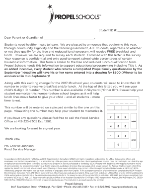 Student ID - Propel Schools