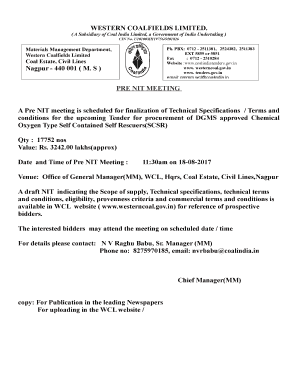 ( A Subsidiary of Coal India Limited, a Government of India Undertaking )