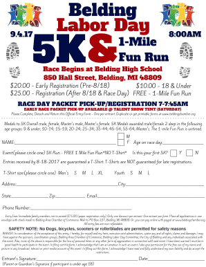 5k Registration Flyer