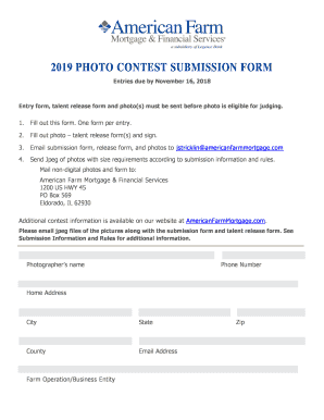 2019 PHOTO CONTEST SUBMISSION FORM -