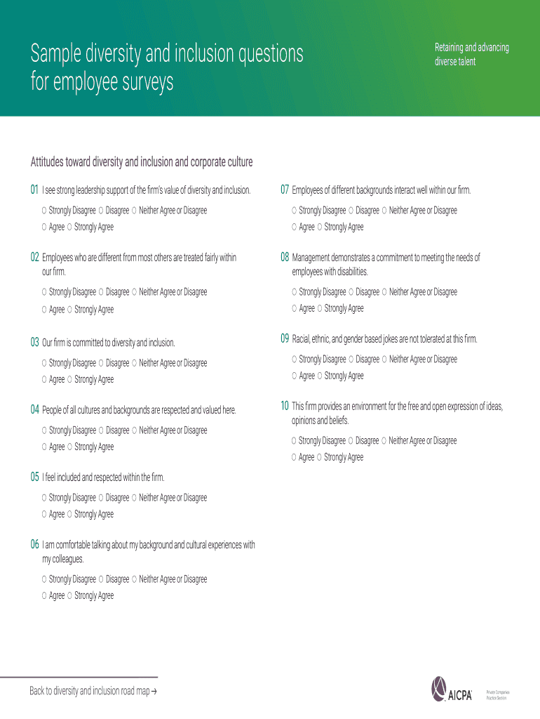 Sample Diversity Questions Fill Online, Printable, Fillable, Blank pdfFiller