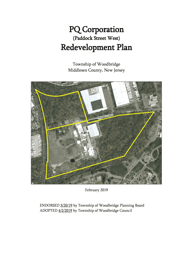Fillable Online Woodbridge Redevelopment Area PlansWoodbridge Township