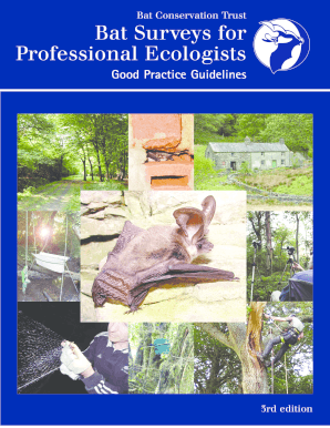 Fillable Online programmeofficers co Bat Survey Guidelines 2015 - Bat ...