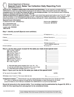 illinois special event tax form