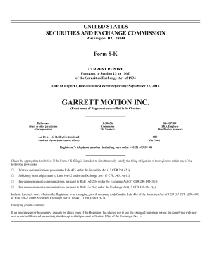 Garrett motion investor relations