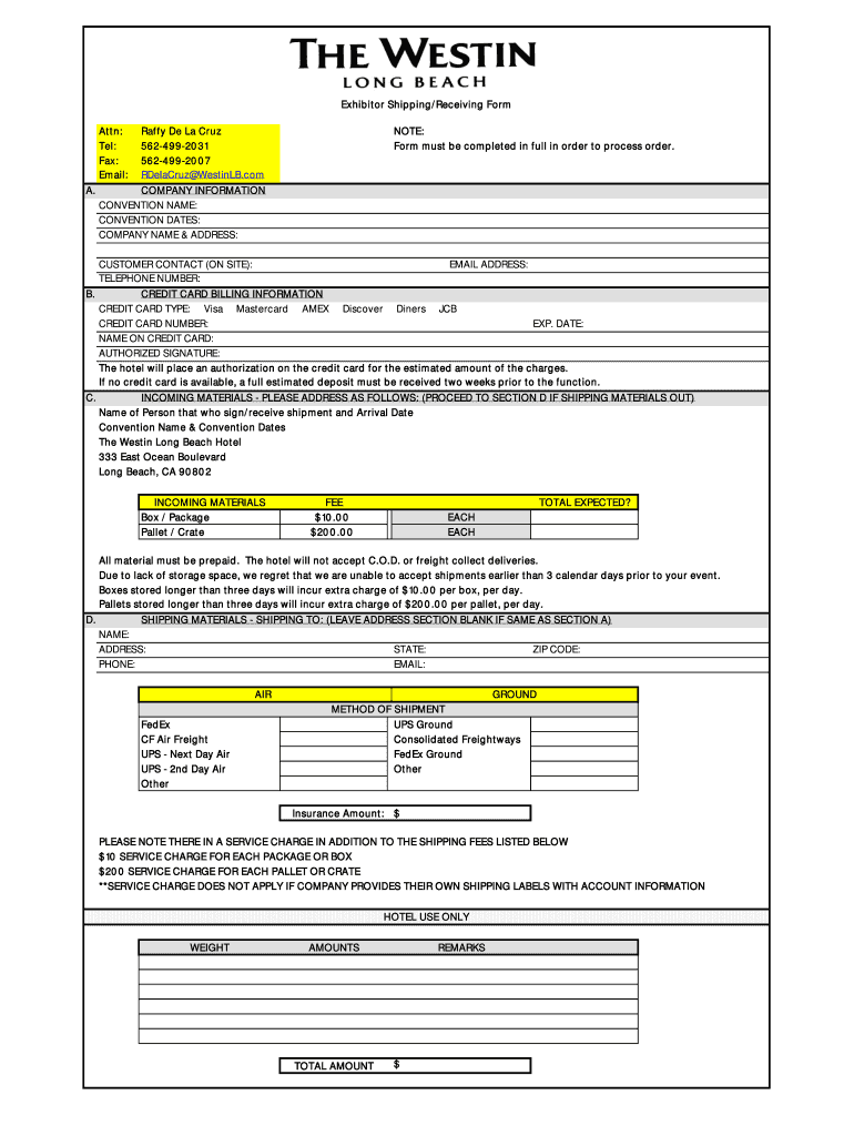 Fillable Online exhibitor service kit here Connectivity Expo Fax