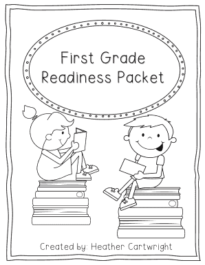 1st Grade Readiness Packet TpT