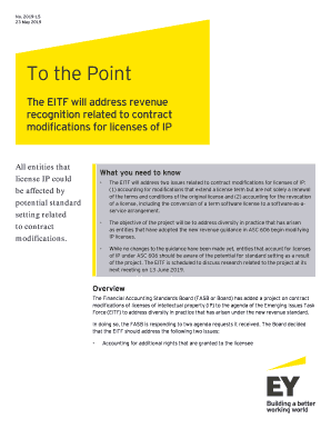 To the Point: The EITF will address revenue recognition ... - EY