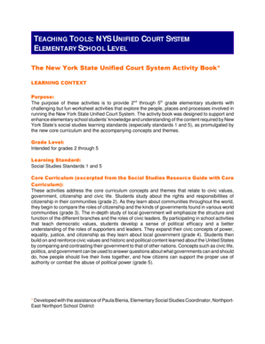 NYS Unified Court System Activity Book