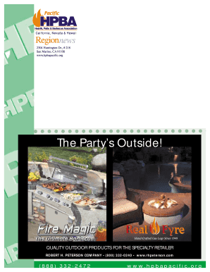 Fillable Online Hpba The Party 39 S Outside Hearth Patio And