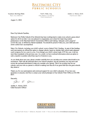 Title I Transfer Option Application