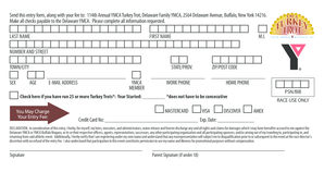 114th Annual YMCA Turkey Trot Entry Form
