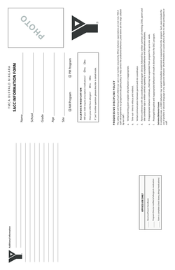 YMCA SACC Information Form