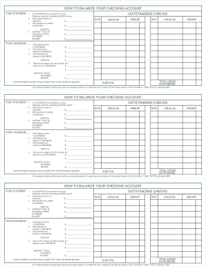 How to Balance Your Checking Account