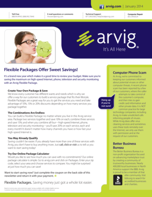 Arvig Flexible Package Offer