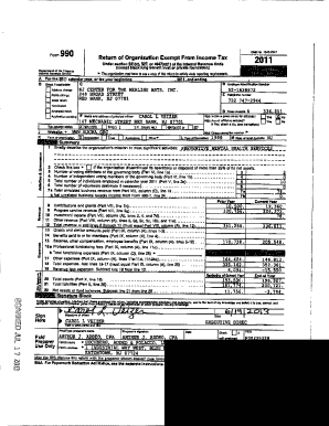 Form 990 Return of Organization Exempt From Income Tax