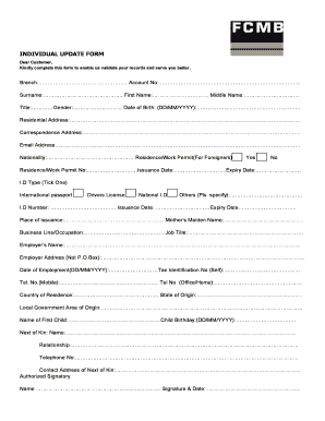 Individual Update Form