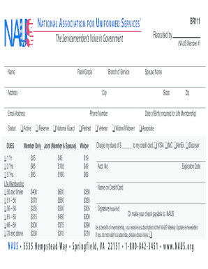 NAUS Membership Application Form