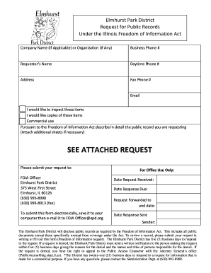 Illinois FOIA Request Form