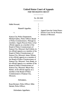 888 form example - Kansas City Police Department - aele