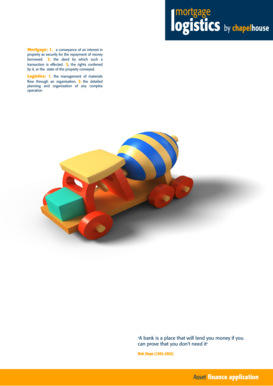 UK Mortgage Application Form