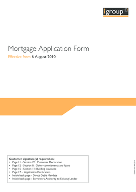 UK Mortgage Application Form