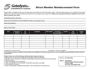 Direct Member Reimbursement Form