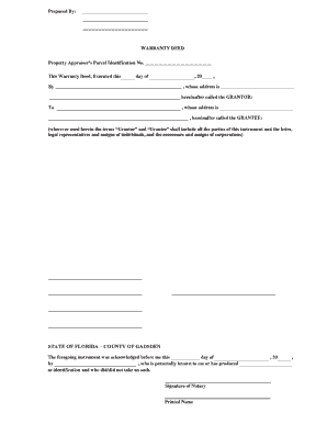 Florida Warranty Deed