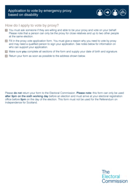 UK Emergency Proxy Vote Application